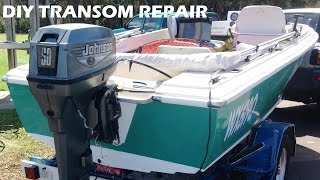 Boat Transom Repair Made Easy - DIY