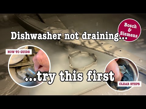 Dishwasher not draining? Try this first... (Bosch & Siemens)