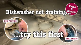 Dishwasher Not Draining? Try This First (Bosch & Siemens)