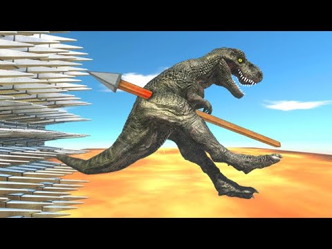 Try to Dodge Ballista Trio Above Lava Pool - Animal Revolt Battle Simulator