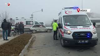 Kavşakta Meydana Gelen Kazada 4 Kişi Yaralandı