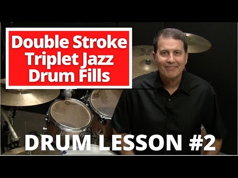 Double Stroke Triplet Jazz Drum Fills - Jazz Drum Lesson #2