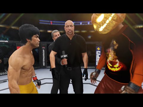 Bruce Lee vs. Pumpking - EA Sports UFC 4 - Halloween Fight 🎃