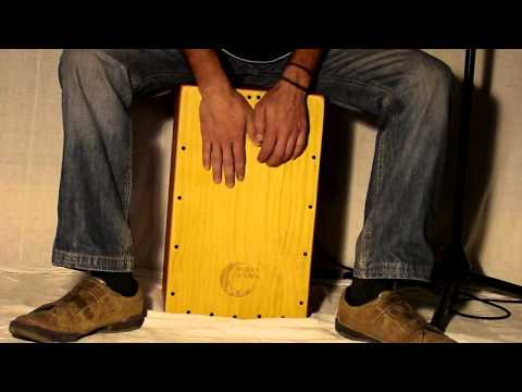 Cajon Flamenco Rock Rojo Media Luna Percusion