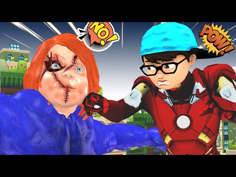 Avenger Nick Iron Man Hero Combat Giant Chucky Save Blind Mother - Scary Teacher 3D Funny Story