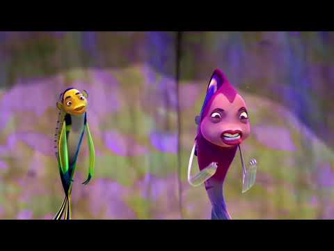 Trailer montage: Lola’s glam close-up, a billboard reveal, and a pan across the neon Reef