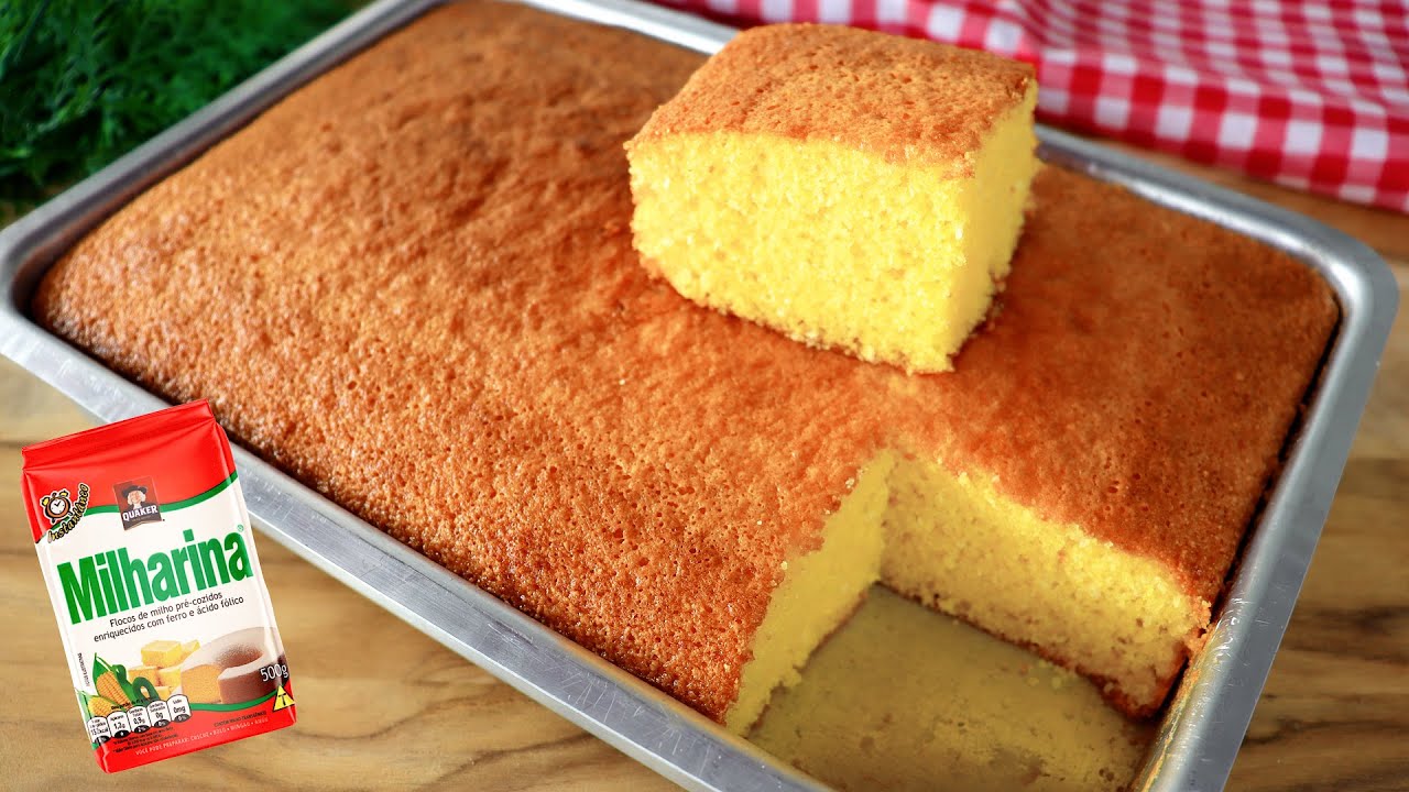 BOLO DE MILHARINA FOFINHO