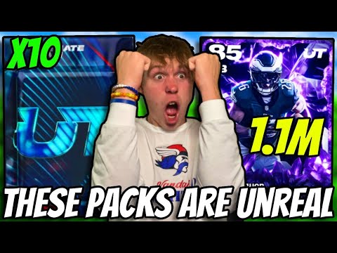 I Opened 10 of The BEST Packs in Madden!! I Spent 1 Million Coins on These!