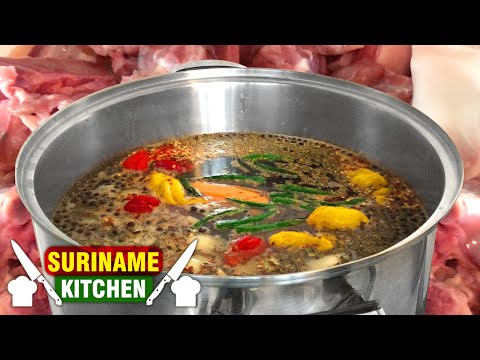 Surinaamse Varken Pootjes Pepre Watra Soep | Pork Feet Pepper Water Soup | Suriname Kitchen