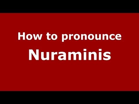 How to pronounce Nuraminis (Italian/Italy) - PronounceNames.com