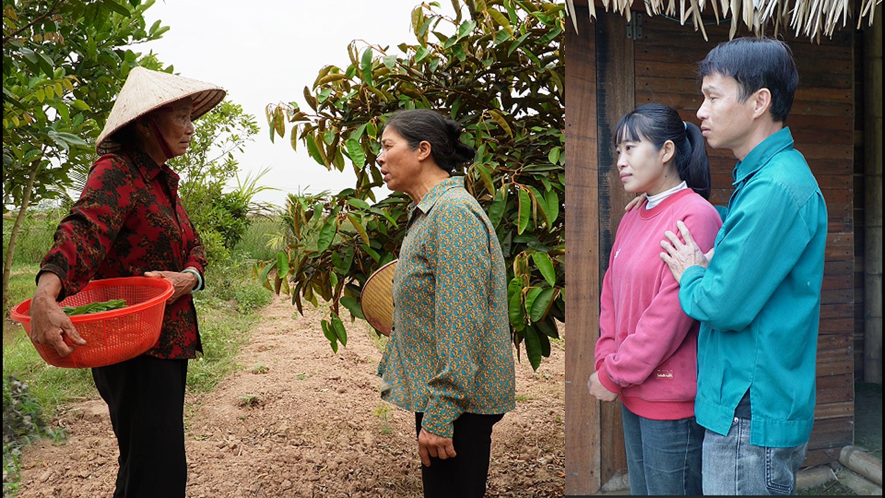 Thuy's mother went to De's house to look for her daughter and unexpectedly met De's mother there.