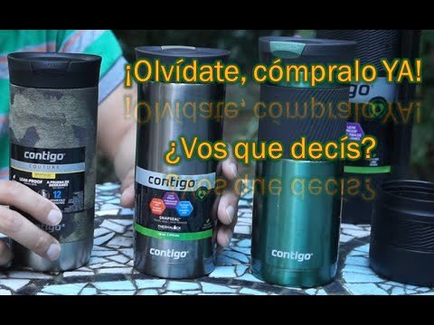 Vaso térmico "Contigo", sistema de seguridad anti goteo y anti derrames. ÚNICOS