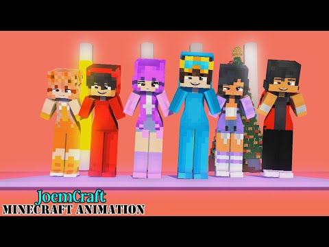 COUPLE DANCE | SHUFFLE DANCE | SUPER IDOL DANCE | CASH, APHMAU MIA, NICO, ZOEY - Minecraft Animation