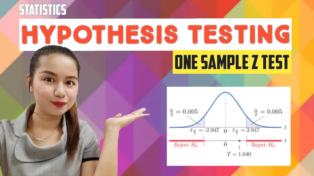 Putar video HYPOTHESIS TESTING | ONE SAMPLE Z TEST | Statistics | Tagalog Explained sekarang HYPOTHESIS TESTING | ONE SAMPLE Z TEST | Statistics | Tagalog Explained