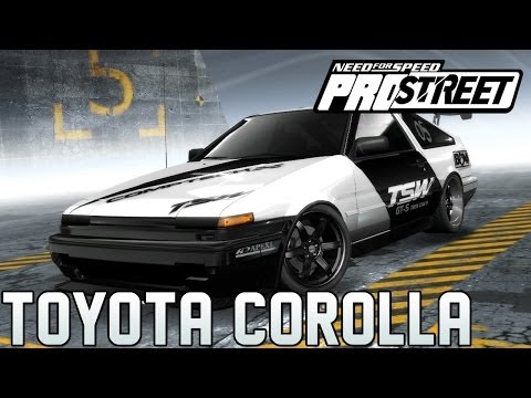 NEED FOR SPEED PROSTREET SPEEDPAINT - Toyota Corolla GTS (FullHD) / Lets Play NFS ProStreet
