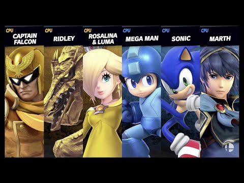 Super Smash Bros. Ultimate - Golden Team VS Blue Team