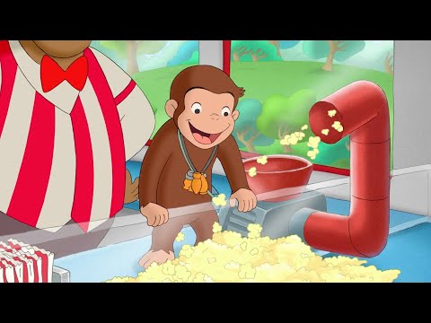 George Trabalha em um Carrinho de Pipoca! 🐵 George, o Curioso 🐵 Desenhos Animados