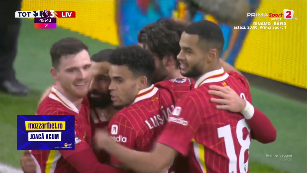Tottenham - Liverpool 3-6. Drăguşin, integralist într-un MECI NEBUN în Anglia