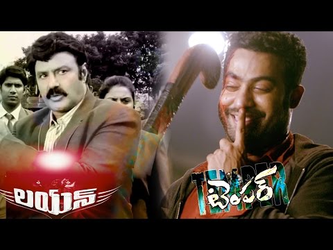 Jr NTR Vs Balakrishna || Temper, Lion Movies Back to Back Teasers || Kajal Agarwal || Trisha