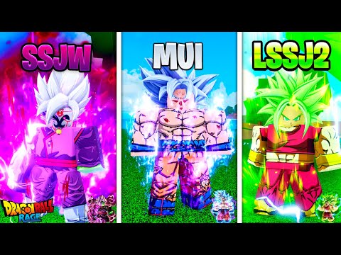Todas Las Transformaciones de Dragon Ball Rage!😱🔥 (2025) | ROBLOX