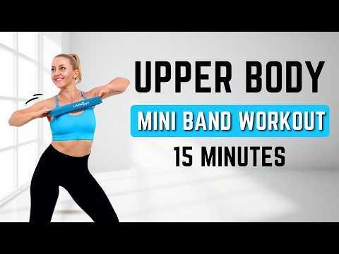 🔥15 Min Upper Body Workout - with Mini Band🔥ALL STANDING🔥NO REPEAT🔥Loop Band Workout🔥