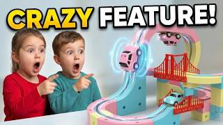 This Magnetic Train Track Has a Crazy Feature I Didn't Expect