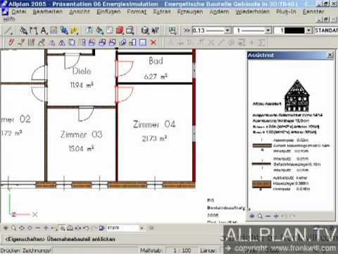 ALLPLAN.TV - CAD DESIGN - Allplan Assistenten Wand Material Tauschen