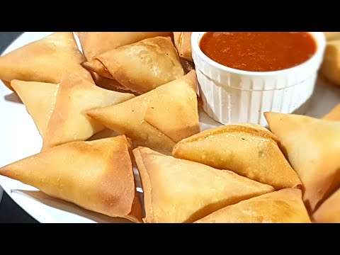 How To Make Crispy-Crunchy-Tasty Samosas For Beginners-Triangle Samosas