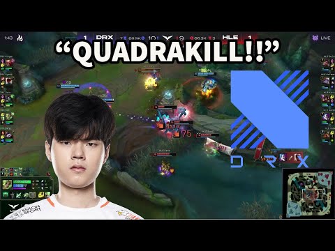 DRX Deft Gets A Crazy Zeri Quadrakill In The LCK Against HLE!!!