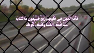 صورة حكم اتباع المتشابه و ترك المحكم