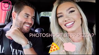 MY FIRST VLOG // PHOTOSHOOT BTS & PIZZA!