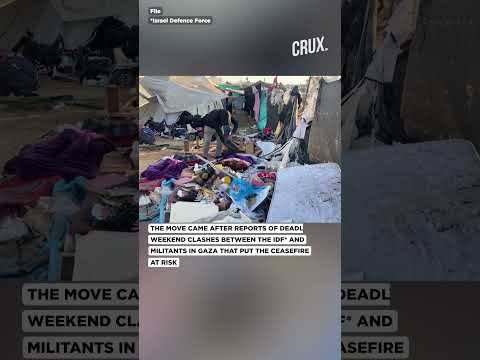 Watch: Israeli Military Marks ‘Yellow Line’ In Gaza After ‘Deadly’ Clashes Amid Ceasefire | Hamas