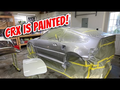 1989 CRX Rescue Part 19 - DIY Garage Paint Job!