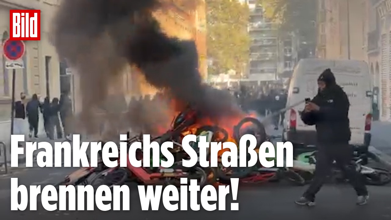 Jugend-Proteste in Europa eskalieren: Barrikaden, Plünderungen und brutale Straßenschlachten
