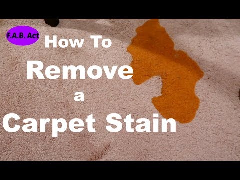 YouTube video about: How to get juice stains out of carpet?