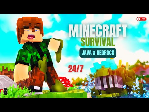 SURVIVAL DAY 42! Join the 24/7 SMP NOW 🚨 #minecraft