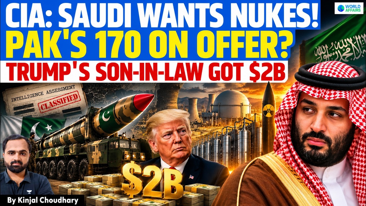 SAUDI ARABIA NUCLEAR BOMB PLAN EXPOSED | CIA Leak: Pakistan's 170 Nukes Ready? India Alert | Kinjal