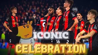 Huijsen scores and pulls out The Chill GUY Celebration