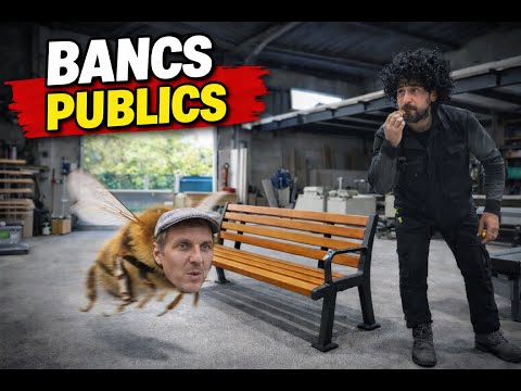 Village benches #publicbench #town hall #carpentry #vaucluse