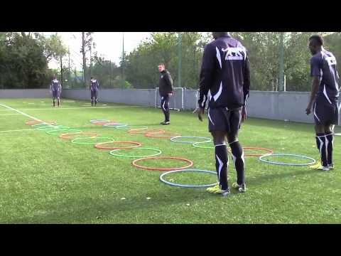 Séance entrainement football - A.J AUXERRE U17-U19 - Appuis et coordination