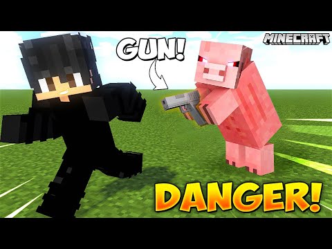 Junkeyy - Minecraft But MOBS have OP GUNS!