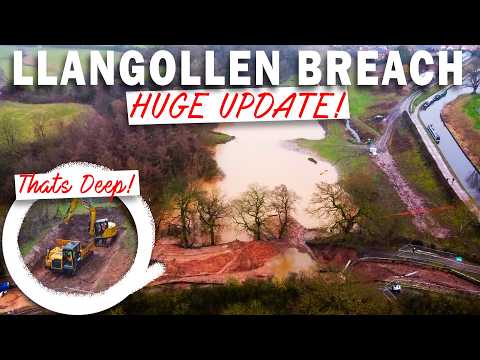 HUGE UPDATE! Access Road Faces its BIGGEST CHALLENGE! LLANGOLLEN CANAL BREACH!