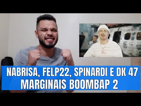 MARGINAIS BOOMBAP 2 🐻 - NABRISA, FELP22, SPINARDI & DK 47 (prod. PEP) | REACT/ANÁLISE