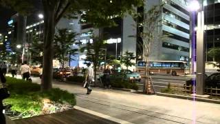 Kyobashi to Tokyo Station Night Walk (120904)