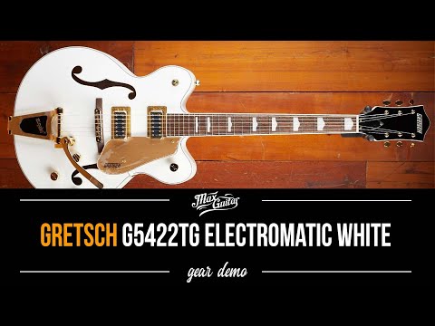 Gretsch G5422TG Electromatic Classic 2024 Double Cut Snowcrest White Tweed Hardcase image 18