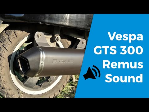 Remus Exhaust Sound – Vespa GTS 300 (No dB Killer)
