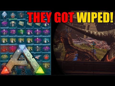 OUR FIRST OFFICIAL TRIBE RAID! (THEY GOT WIPED) - Tribe Official PVP - Ark Survival Evolved