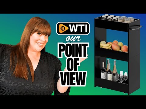 MARTY Wood Rolling Storage Cart 7.9"" W - WTI product video review