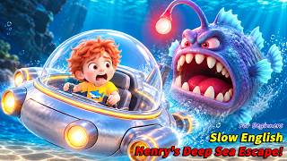 Henry Broke His Promise Underwater... THEN a Giant Sea Monster Attacked! 😱 | Slow English Story (A2)