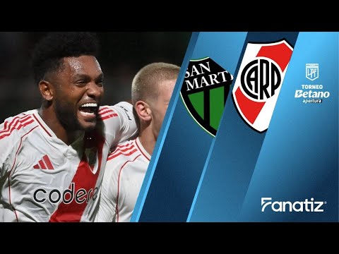 San Martín San Juan 0 vs 2 River Plate - Game Highlights | #TorneoApertura2025